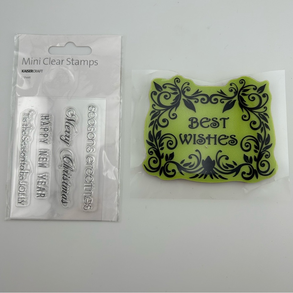 Sentiments Cling and Rubber Stamps